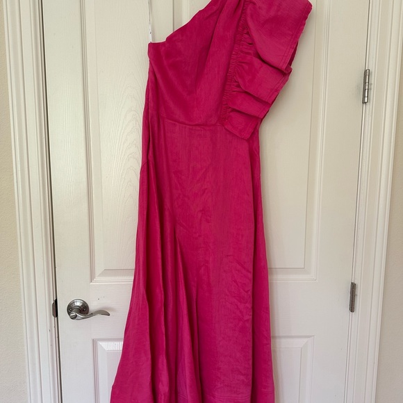 NWT Aje Sculptura Dress Linen Blend Dress Size 6 - Picture 9 of 10
